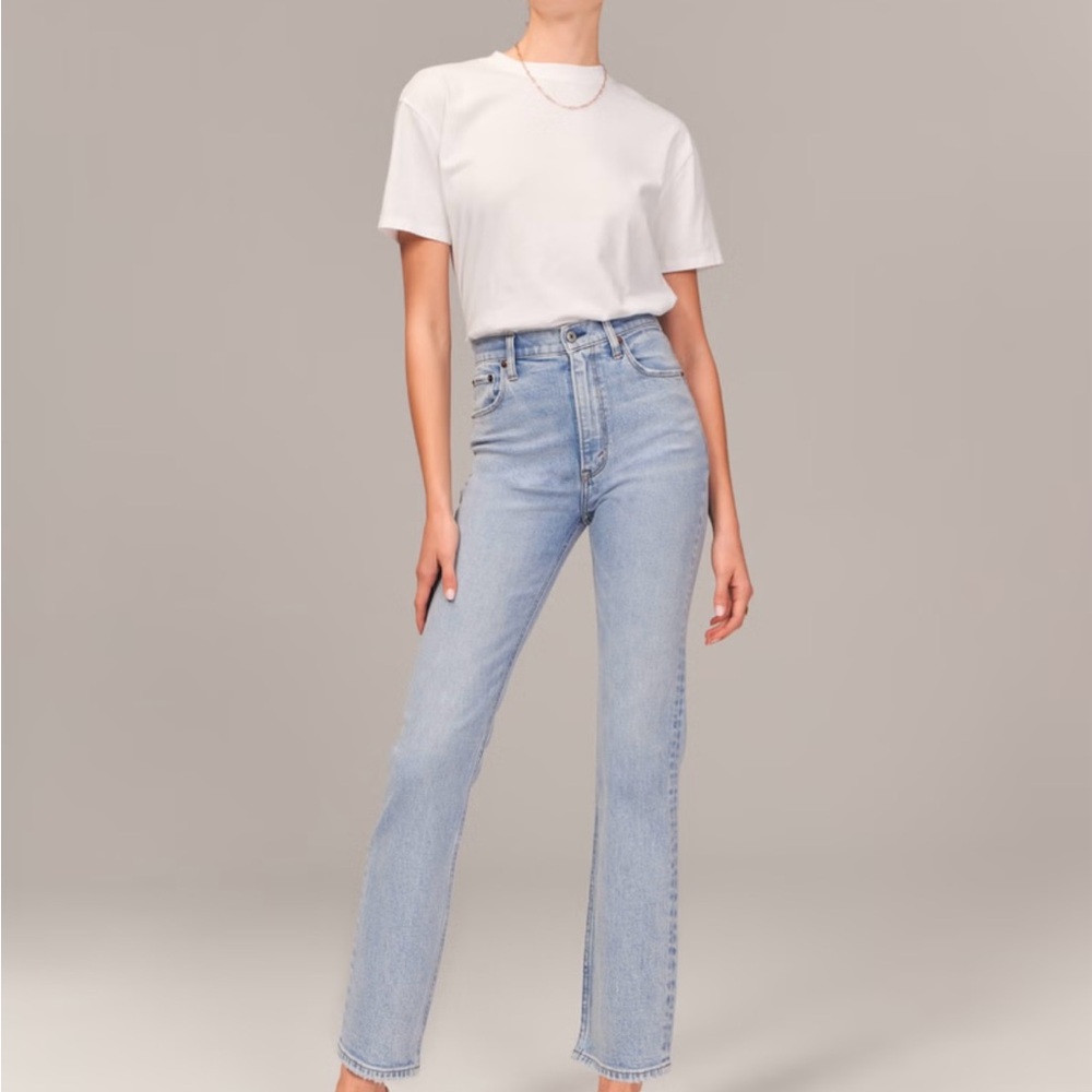 Abercrombie & Fitch Light Blue High Rise Jeans